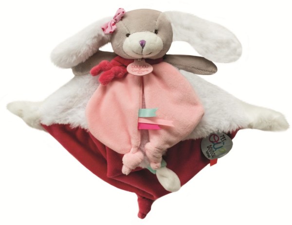 Doudou Et Compagnie - Super doudou chien rose 28 cm, Livraison Gratuite 24/48h