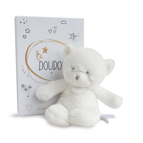 Doudou et Compagnie Peluche Ours Le Doudou Gris - 26 cm