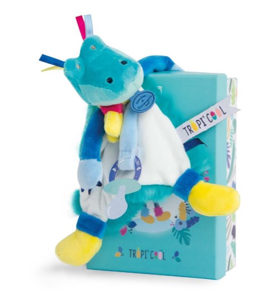 Doudou et Compagnie Doudou attache sucette crocodile Tropi'Cool