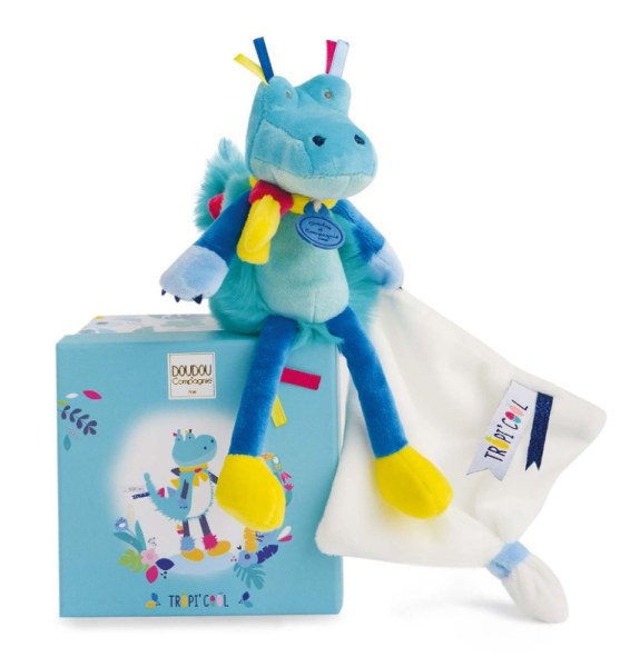 Doudou et Compagnie Doudou Pantin Crocodile Tropi'Cool