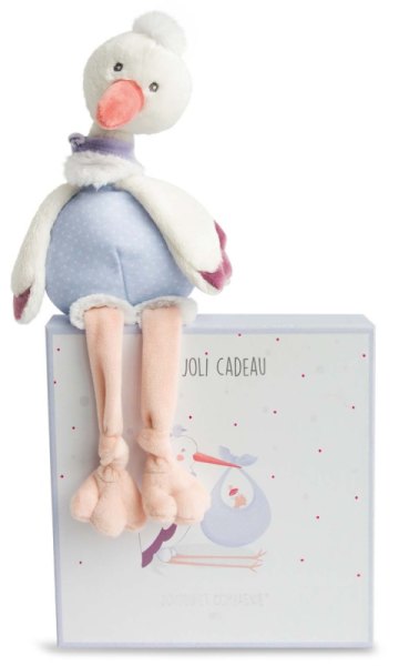 Doudou et Compagnie Peluche Pantin Cigogne - 36 cm