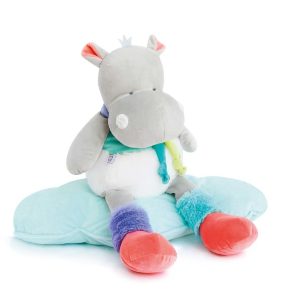 Doudou et Compagnie Peluche Hippo Tropi'Cool - 55 cm