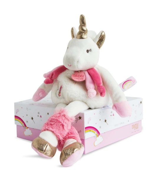 Doudou et Compagnie Peluche Lucie La Licorne - 22 cm