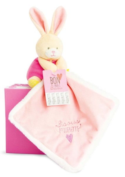 Doudou et Compagnie Doudou Lapin Bisous Pâquerette