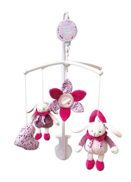 Doudou et Compagnie Mobile Musical Lapin Cerise