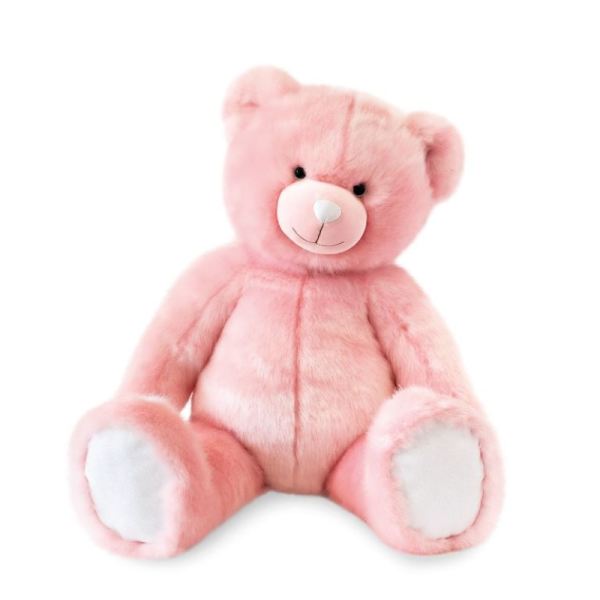 Doudou et Compagnie Peluche Ours Collection Rose 80 cm
