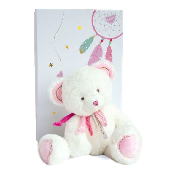 Doudou et Compagnie Peluche Ours Attrape-Rêves 30 cm