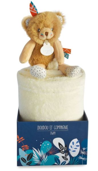 Doudou et Compagnie Plaid Ours Tiwipi