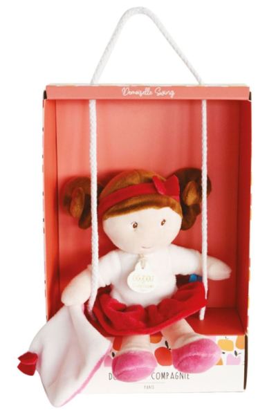 Doudou et Compagnie Poupée Melle June Demoiselle Swing - 21 cm