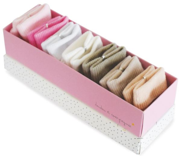 Doudou et Compagnie Coffret Semainier Chaussettes Fille