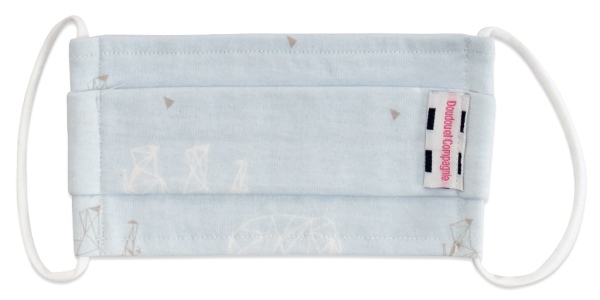 Doudou et Compagnie Masque Eléphants Bleu Taille S