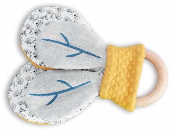 Doudou et Compagnie Hochet Bois Abeille Pollen Bio Doudou et Compagnie Hochet Bois Abeille Pollen Bio