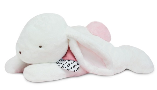 Doudou et Compagnie Peluche Pantin Lapin Happy Blush - 80 cm
