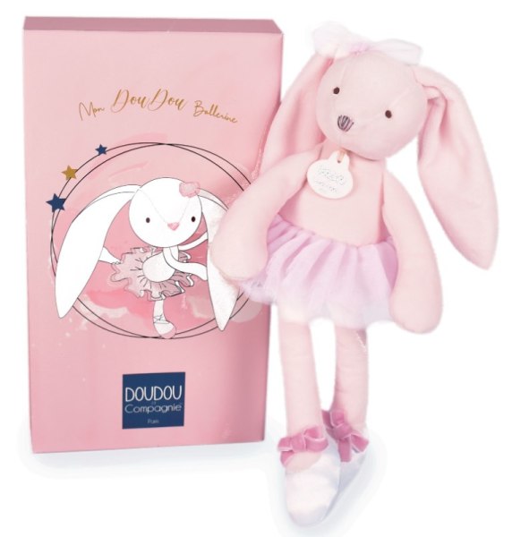 Doudou et Compagnie Peluche Lapin Mon Doudou Ballerine