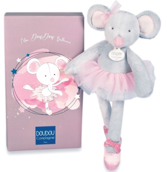 Doudou et Compagnie Peluche Souris Mon Doudou Ballerine
