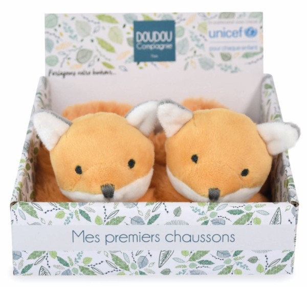 Doudou et Compagnie Chaussons Renard Unicef Doudou et Compagnie Chaussons Renard Unicef