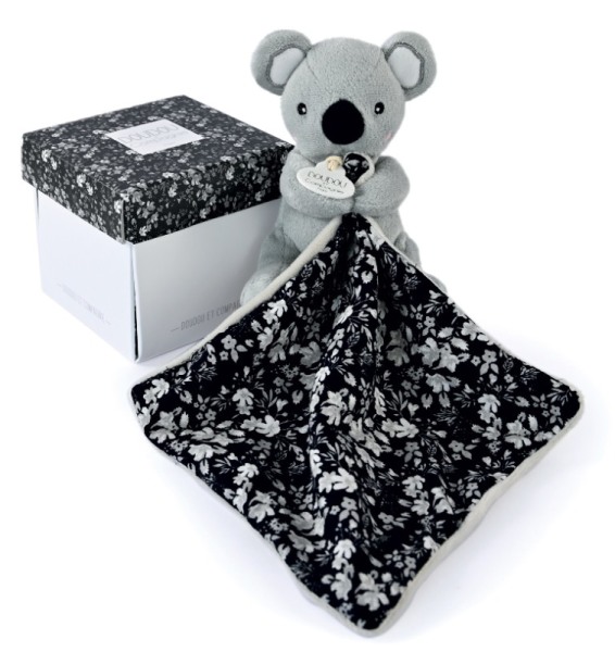 Doudou et Compagnie Peluche Pantin Koala Gris et Noir Bohaime