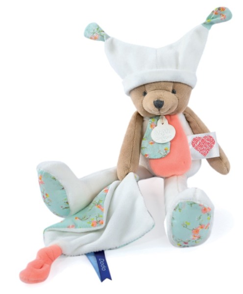 Doudou et Compagnie Peluche Pantin Ours Blanc 3 Histoires