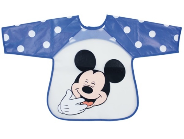 Babycalin Bavoir Tablier Mickey Imprimé Bleu M Is For Mouse