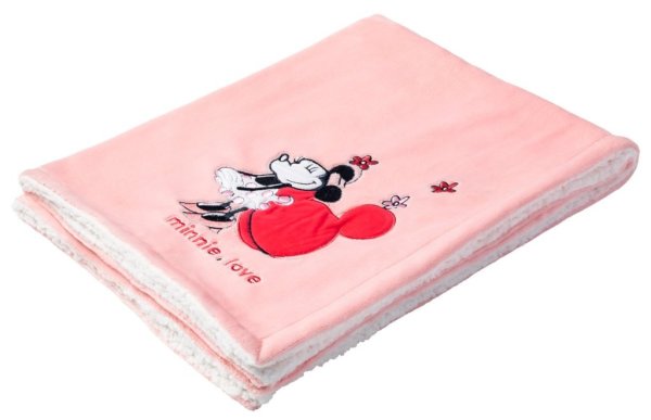 Babycalin Couverture Bi Matière Minnie Confettis