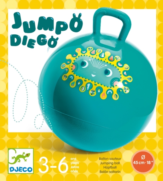 Djeco - Ballon sauteur jumpo diego Doudouplanet, Livraison Gratuite 24/48h