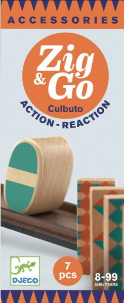 Djeco Jeu de Réaction Zig & Go Culbuto - 7 pièces