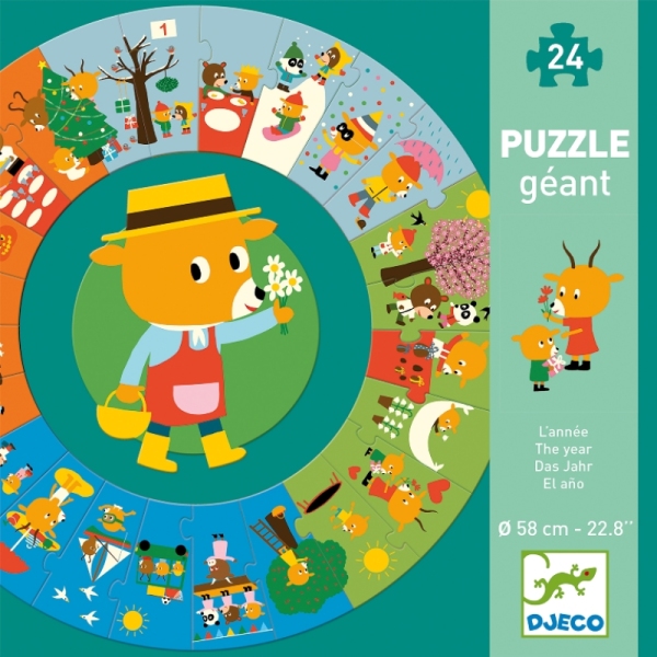 Djeco Puzzle Géant Année