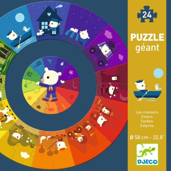 Djeco Puzzle Géant Les Couleurs Djeco Puzzle Géant Les Couleurs