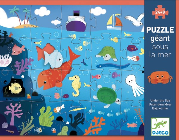 Djeco Puzzle Géant sous la mer Djeco Puzzle Géant sous la mer