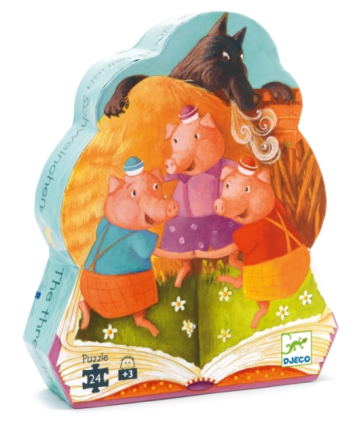 Djeco Puzzle Silhouette Les Trois Petits Cochons