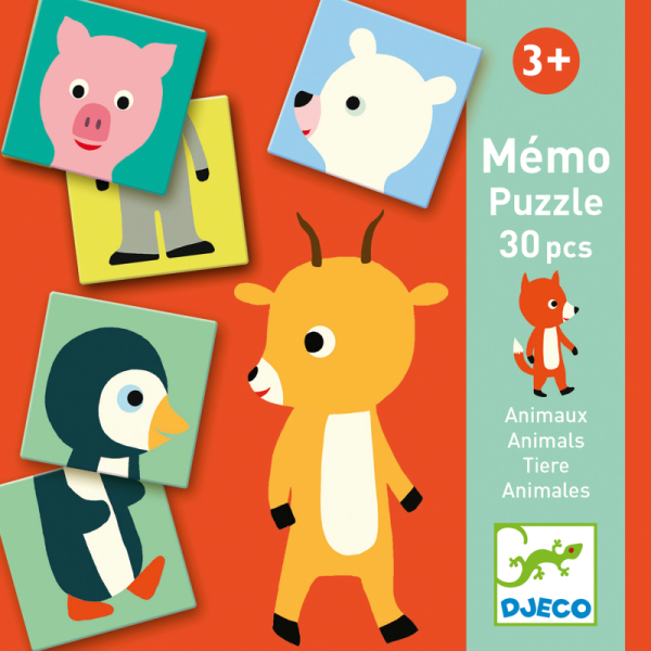 Djeco Mémo Animo-puzzle