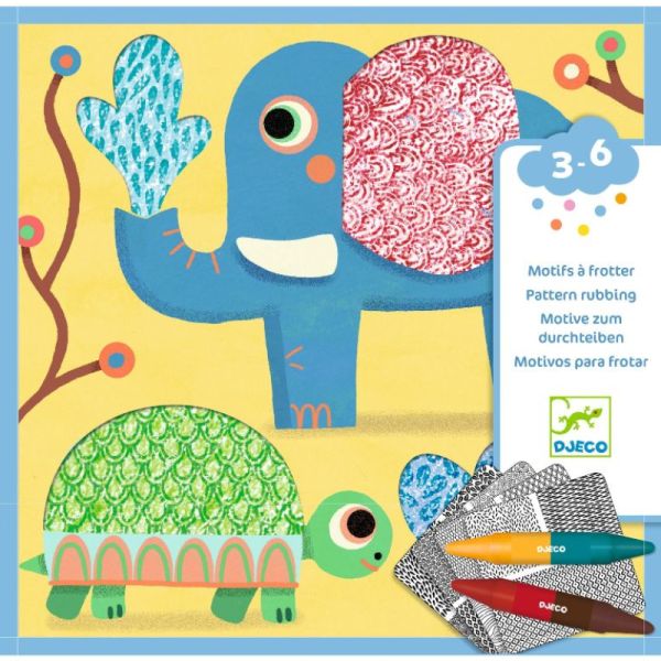 Djeco Motifs à Frotter Les amis de Magali