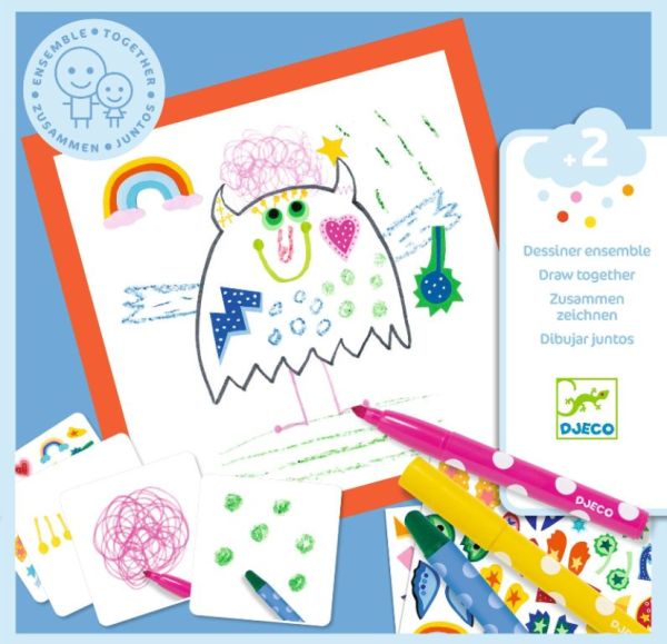Djeco Dessiner Ensemble Petits Monstres
