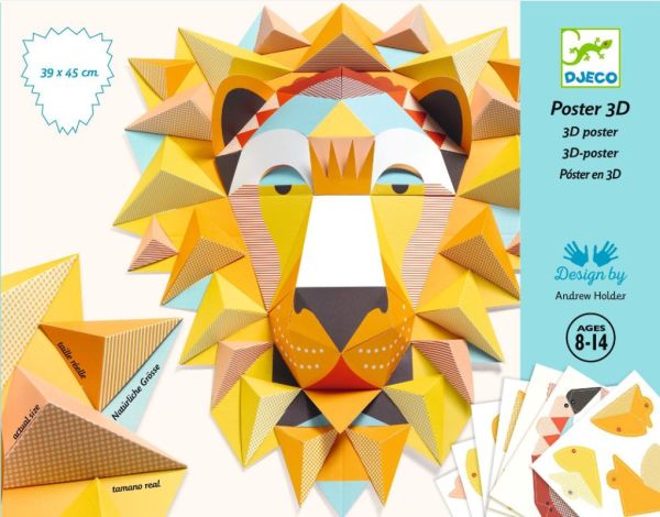 Djeco Coffret Poster 3 D The King