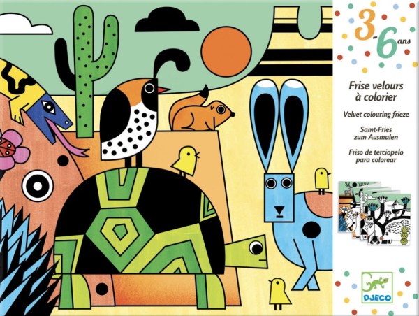 Djeco Kit Coloriage Velours Frise Colorado