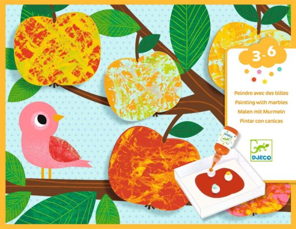 Djeco Coffret Peinture avec des billes Nature Multicolore