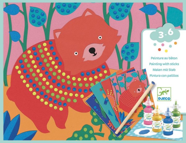 Djeco Coffret Peinture au Bâton Pointillisme