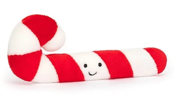 Jellycat Peluche Mini Canne Bonbon Festive