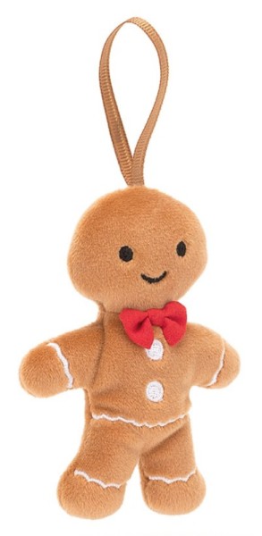 Jellycat Peluche Mini Bonhomme Pain Epice Fred à suspendre Festive Folly