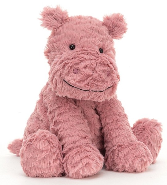 Jellycat Peluche Hippopotame Rose Fuddlewuddle
