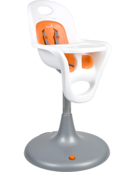 Boon Chaise Haute Orange Blanche Flair