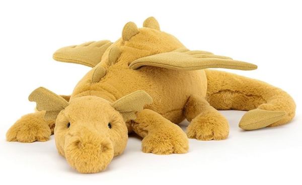 Jellycat Peluche Dragon Golden Huge - 66 cm