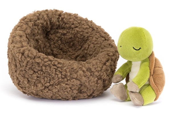 Jellycat Peluche Tortue dans son nid Hibernating