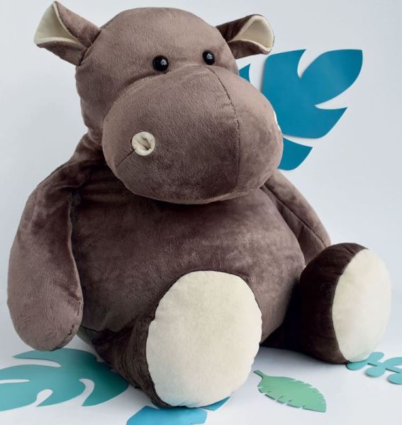 Histoire d Ours Peluche Hippopotame - 120 cm