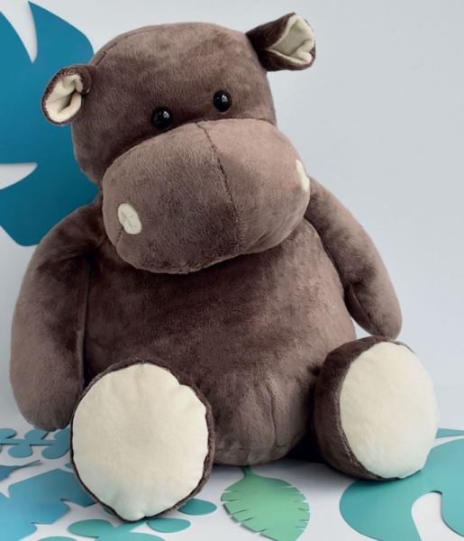 Histoire d Ours Peluche Hippopotame - 60 cm