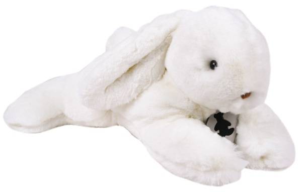 Histoire d Ours Peluche Lapin Allongé Alaska Signature - 37 cm