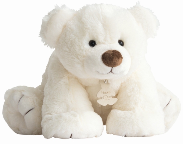 Histoire d Ours Peluche Gros Ours Ecru - 50 cm