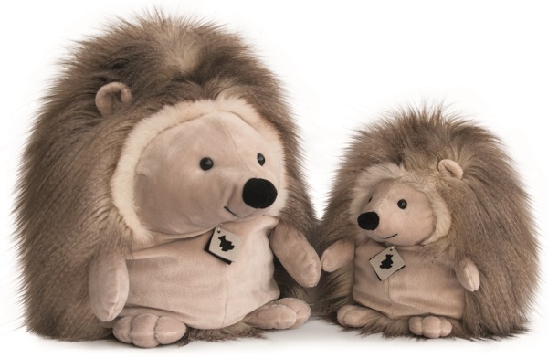 Histoire d Ours Peluche Hérisson Panache Taupe - 35 cm