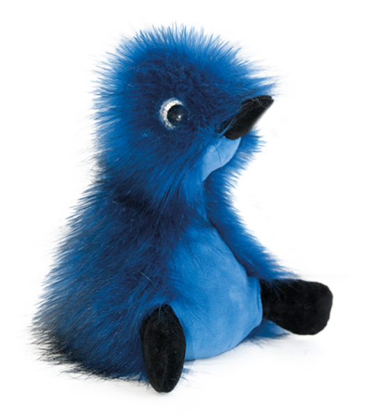 Histoire d Ours Peluche Canard Coin Coin Panaché Bleu Nuit - 22 cm