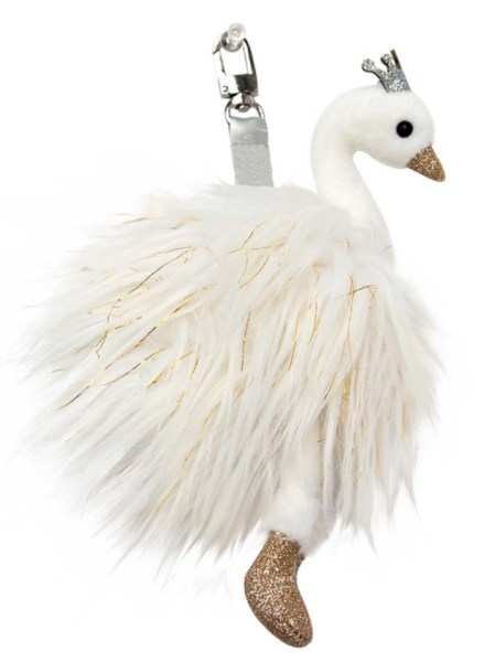 Histoire d Ours Porte-Clés Cygne Blanc - 12 cm